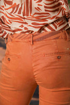 Jaqueline Capri Damen Chino Hose aus Twill Slim Fit