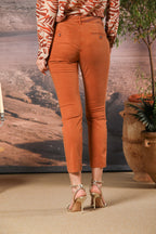 Jaqueline Capri Damen Chino Hose aus Twill Slim Fit