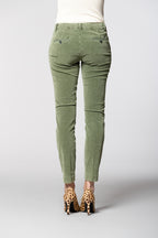 Jaqueline Archivio pantalon chino femme en velours 1000 raies slim fit