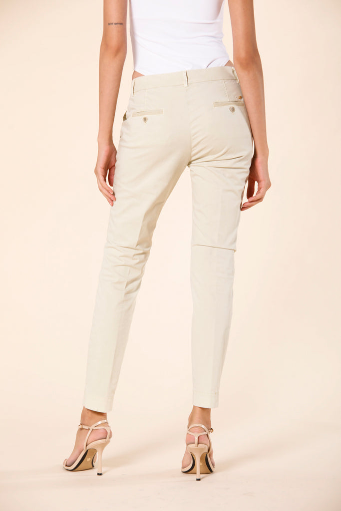 image 4 of women's pant in gabardine jaqueline archivio in greenish curvy fit by mason's
