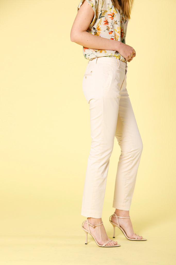 image 4 of women's chino pants in gabardine jaqueline archivio in pastelpink curvy fit by mason's 