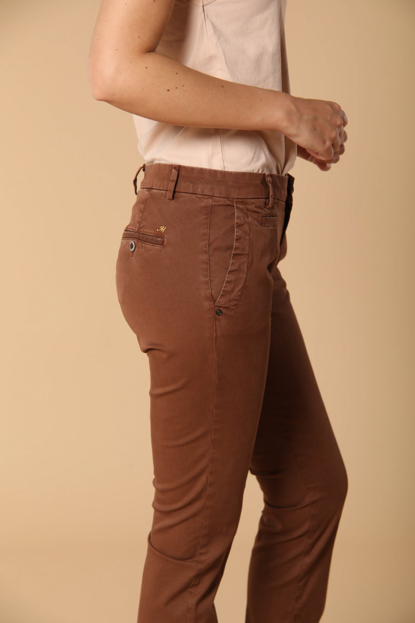 Jaqueline Archivio Pantalon Chino Femme en Gabardine slim fit