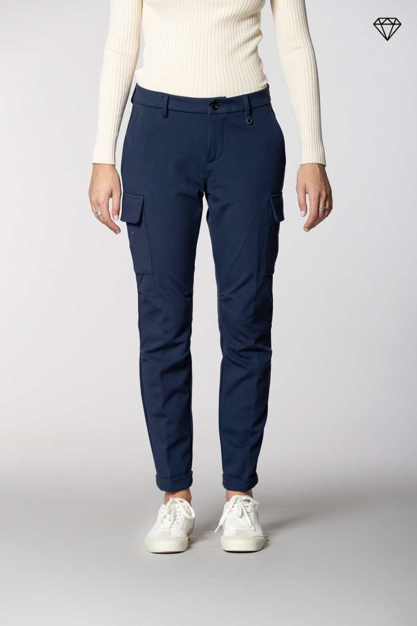Chile City pantalone cargo donna in jersey tecnico slim fit ①