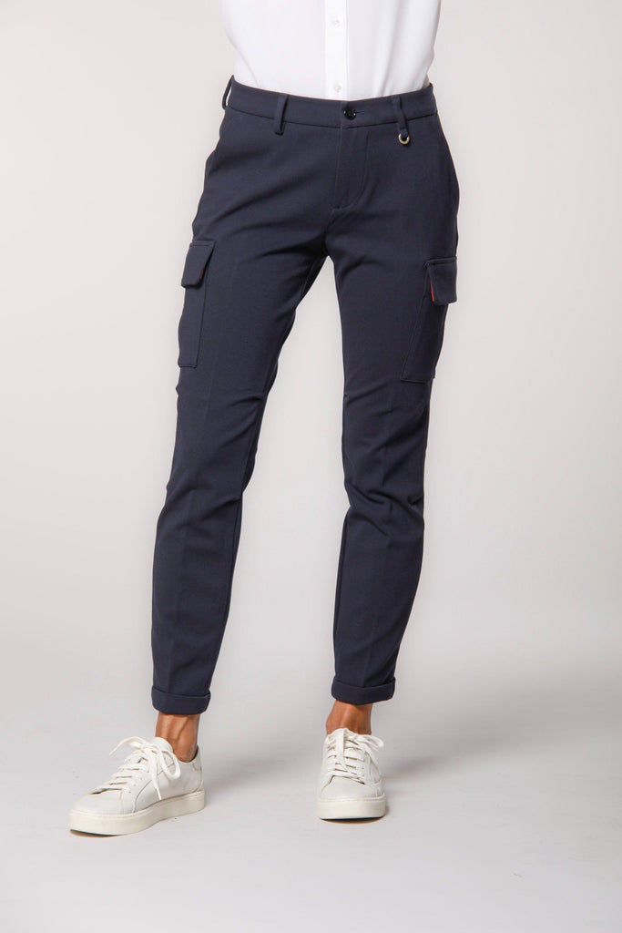 picture 1 of women's Chile City cargo pants in dark blue jersey by Mason's