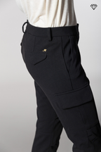 Chile City pantalone cargo donna in jersey tecnico slim fit ①