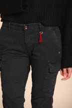 Chile City pantalon cargo femme en satin slim fit