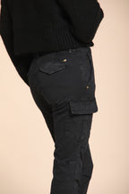 Chile City pantalon cargo femme en satin slim fit