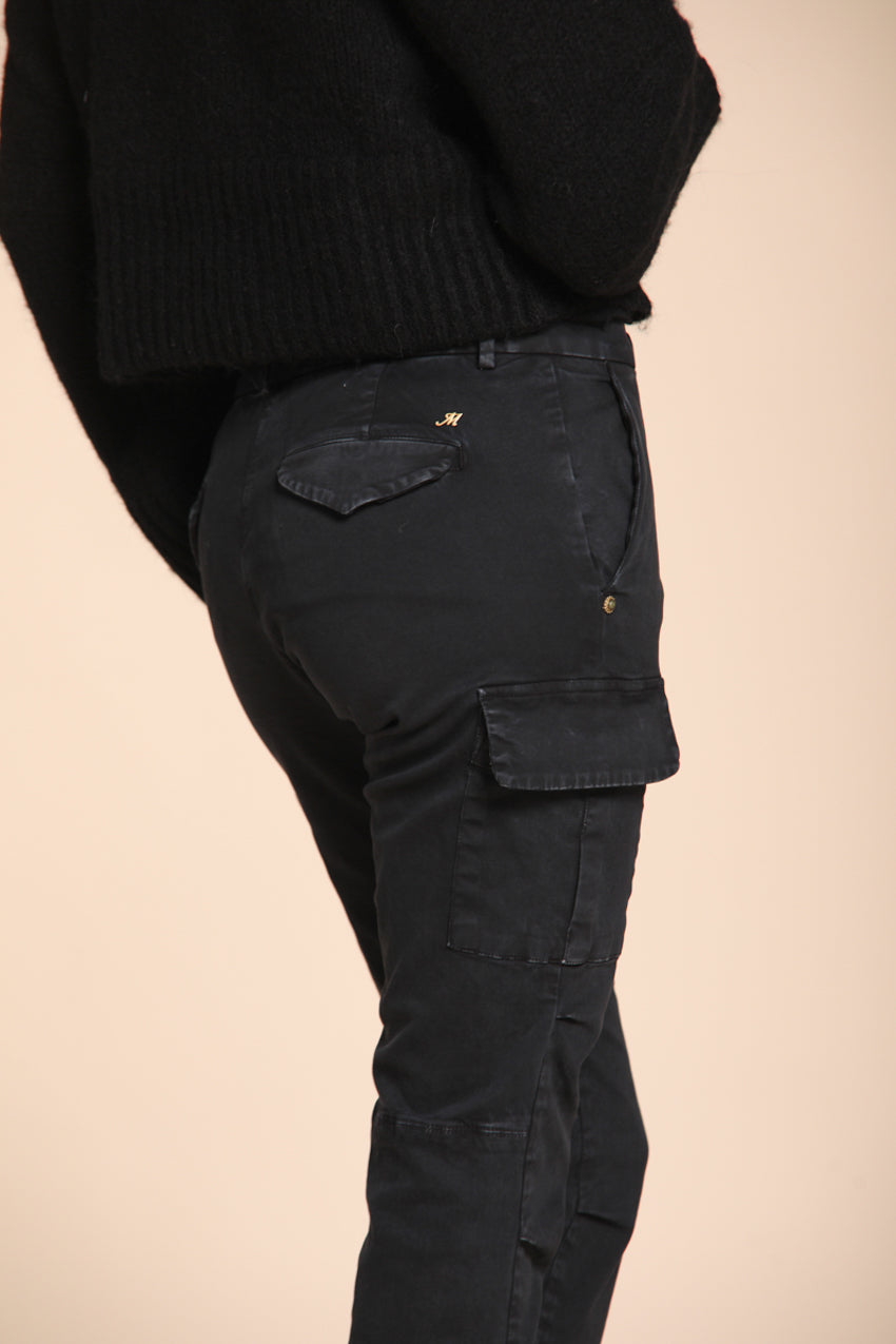 Chile City pantalon cargo femme en satin slim fit