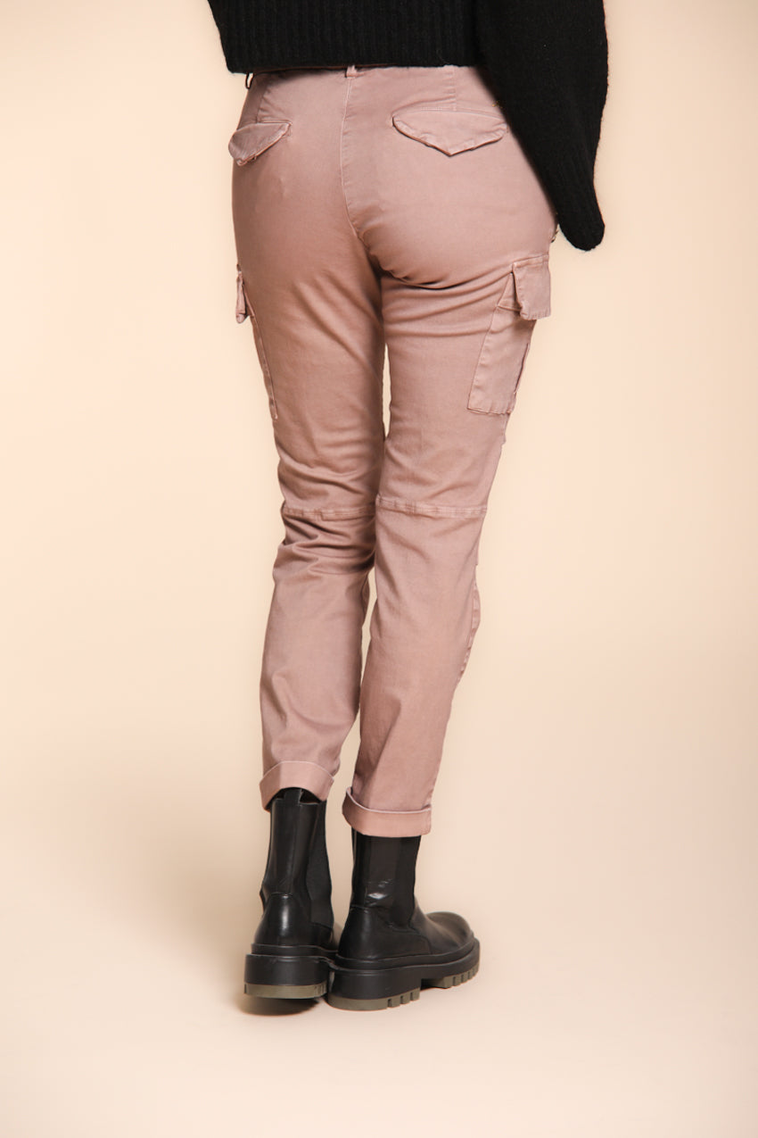 Chile City Damen-Cargohose aus Satin Slim Fit