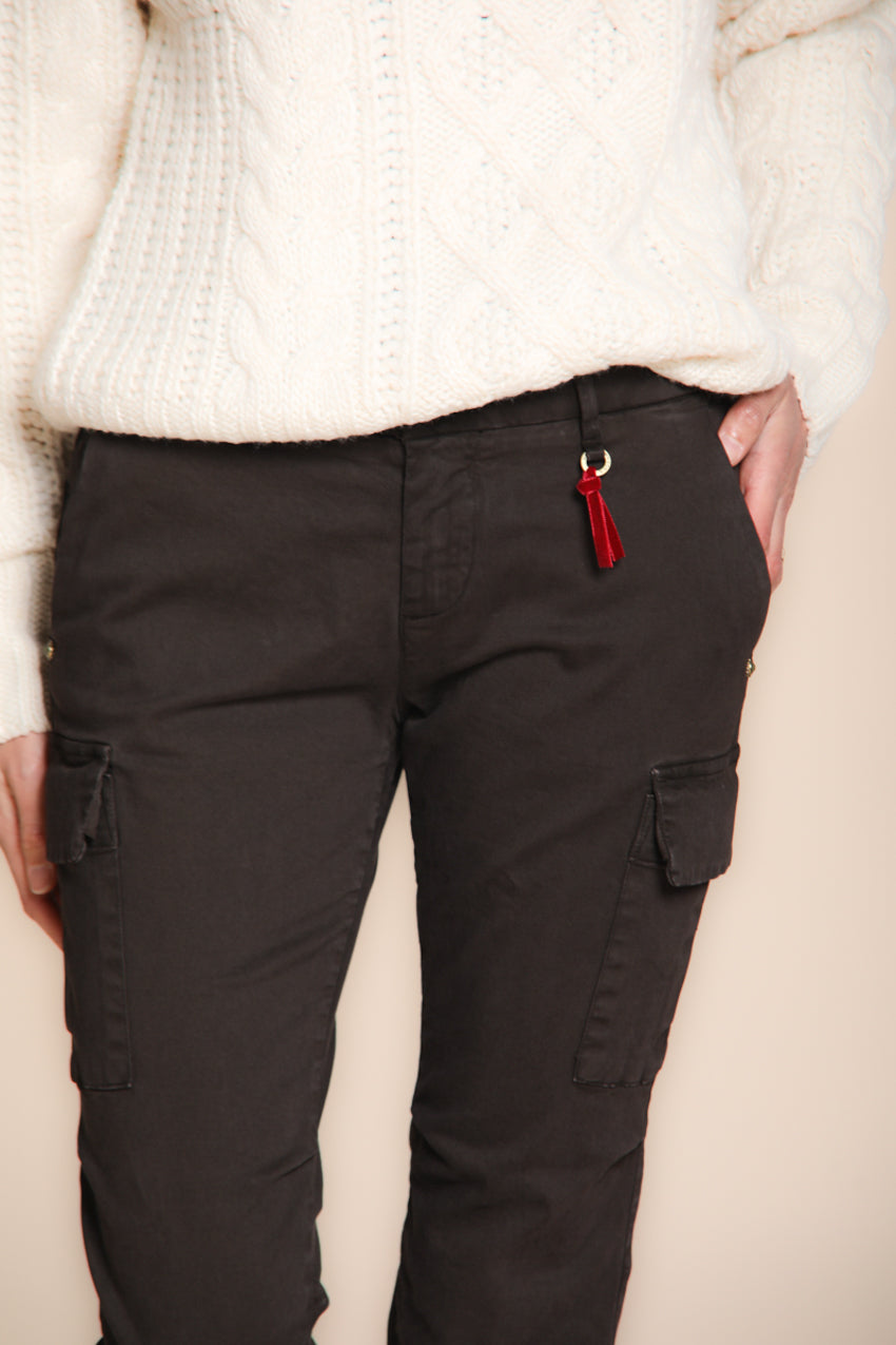 Chile City Damen-Cargohose aus Satin Slim Fit