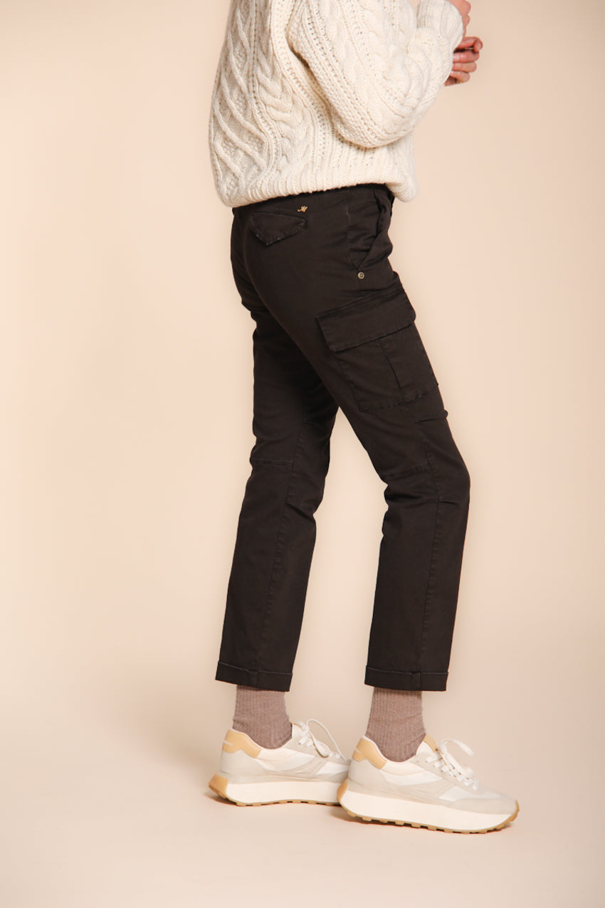 Chile City Damen-Cargohose aus Satin Slim Fit