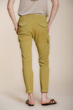 Chile City pantalon cargo femme en gabardine stretch slim fit