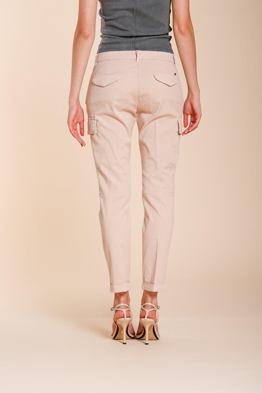 Chile City women's cargo pants in stretch gabardine slim fit