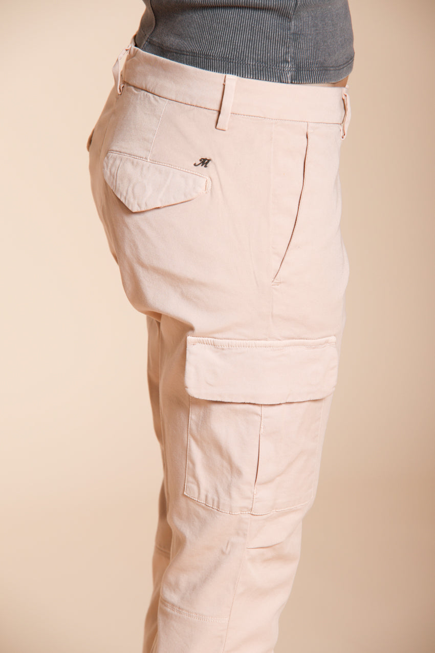 Chile City women's cargo pants in stretch gabardine slim fit