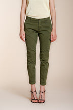 Chile City women's cargo pants in stretch gabardine slim fit