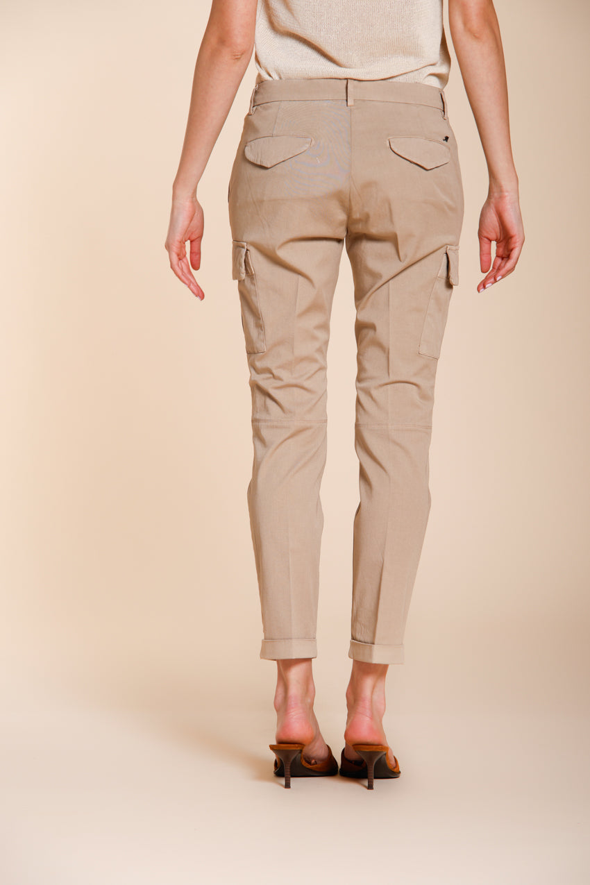 Chile City women's cargo pants in stretch gabardine slim fit