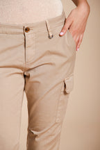 Chile City women's cargo pants in stretch gabardine slim fit