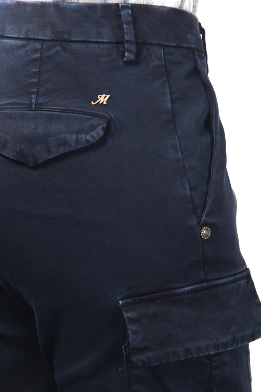 Chile City pantalone cargo donna in raso slim fit