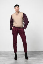 Chile City Damen-Cargohose aus Satin mit slim fit