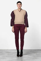 Chile City Damen-Cargohose aus Satin mit slim fit