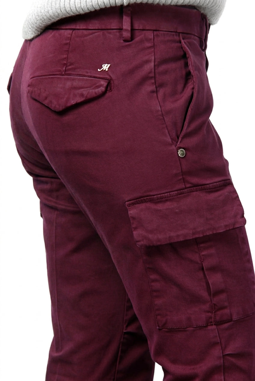 Chile City Damen-Cargohose aus Satin mit slim fit