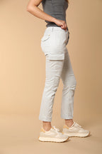 Chile City Pantalon Cargo Femme en Gabardine slim fit