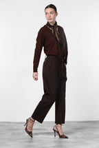 New York O Shape women’s chino pants in technical jersey with carrot fit