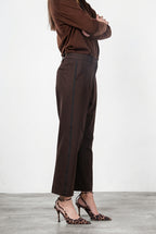 New York O Shape women’s chino pants in technical jersey with carrot fit