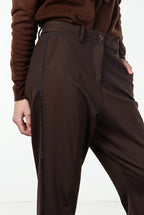 New York O Shape women’s chino pants in technical jersey with carrot fit
