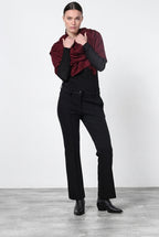 Kik women’s chino pants in technical jersey with slim fit