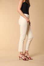 Milano Damen Chino Hose aus Baumwolltwill im Slim Fit