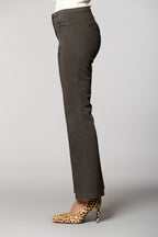 Milano Flare pantalone chino donna in raso slim fit