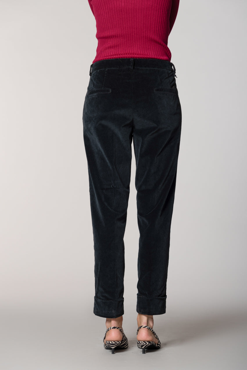 New York Carrot Damen-Chinohose aus Samt carrot fit