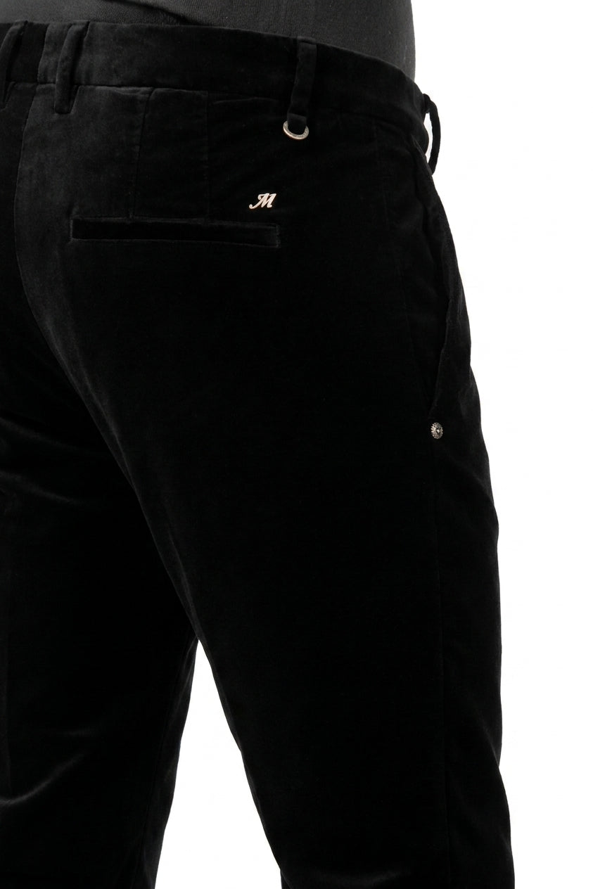 New York Carrot women’s chino trousers in smooth velvet, carrot fit ①