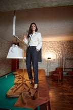 New York Carrot Damen-Chinohose aus Stretch-Denim Carrot Fit