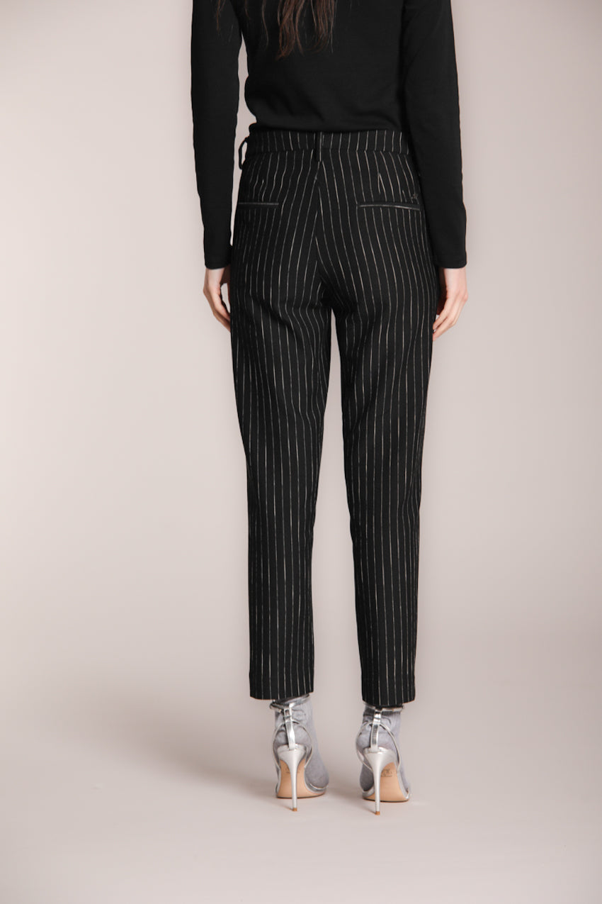 Foto 5 New York Carrot pantalone chino donna in jersey gessato carrot fit