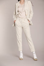 Foto 3 New York Carrot pantalone chino donna in jersey lurex carrot fit