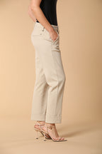 New York Damen Chino Hose aus Jersey im Carrot Fit