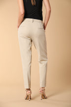 New York Damen Chino Hose aus Jersey im Carrot Fit