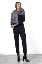 New York Carrot women’s chino pants in technical jersey with carrot fit ①