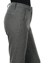 New York Carrot pantalone chino donna in jersey flanella carrot fit