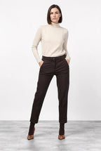 New York Carrot women’s chino trousers in satin with carrot fit ①
