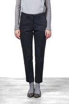 New York Carrot pantalone chino donna in raso carrot fit ①