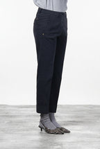 New York Carrot pantalone chino donna in raso carrot fit ①