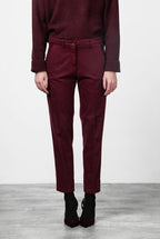 New York Carrot pantalone chino donna in raso carrot fit ①