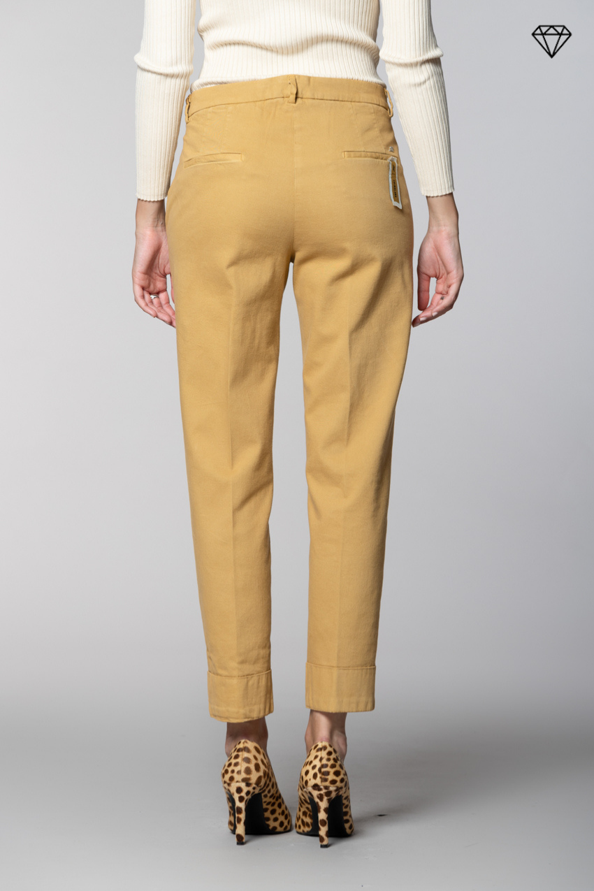 New York Carrot pantalone chino donna in cotone lana carrot fit ①