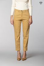 New York Carrot pantalone chino donna in cotone lana carrot fit ①