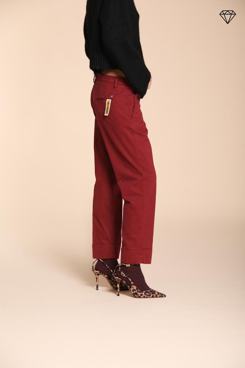 Foto 3 New York Carrot pantalone chino donna in cotone lana carrot fit ①