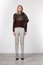 New York Carrot pantalon chino femme en gabardine de coton et laine carrot fit ①
