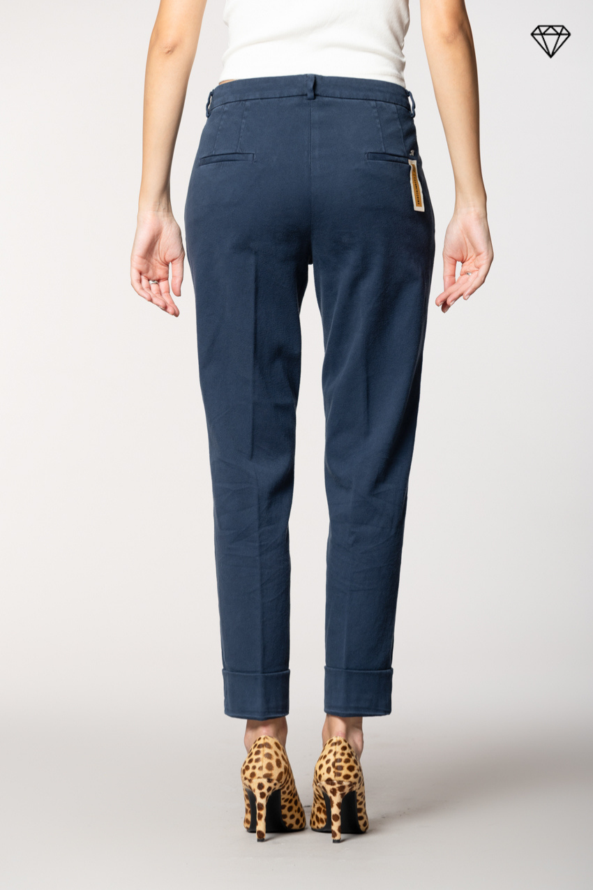 New York Carrot Pince Damen-Chinohose aus Baumwolle und Kaschmir Carrot Fit ①